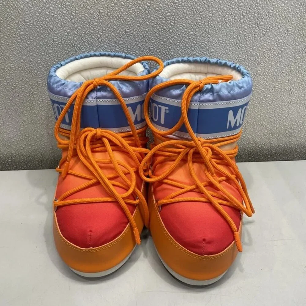Moon Boot Orange Snow Bootie